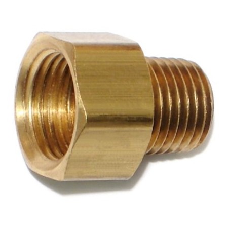 MIDWEST FASTENER 3/8FIP x 1/4 Brass Male Connectors 5PK 76366